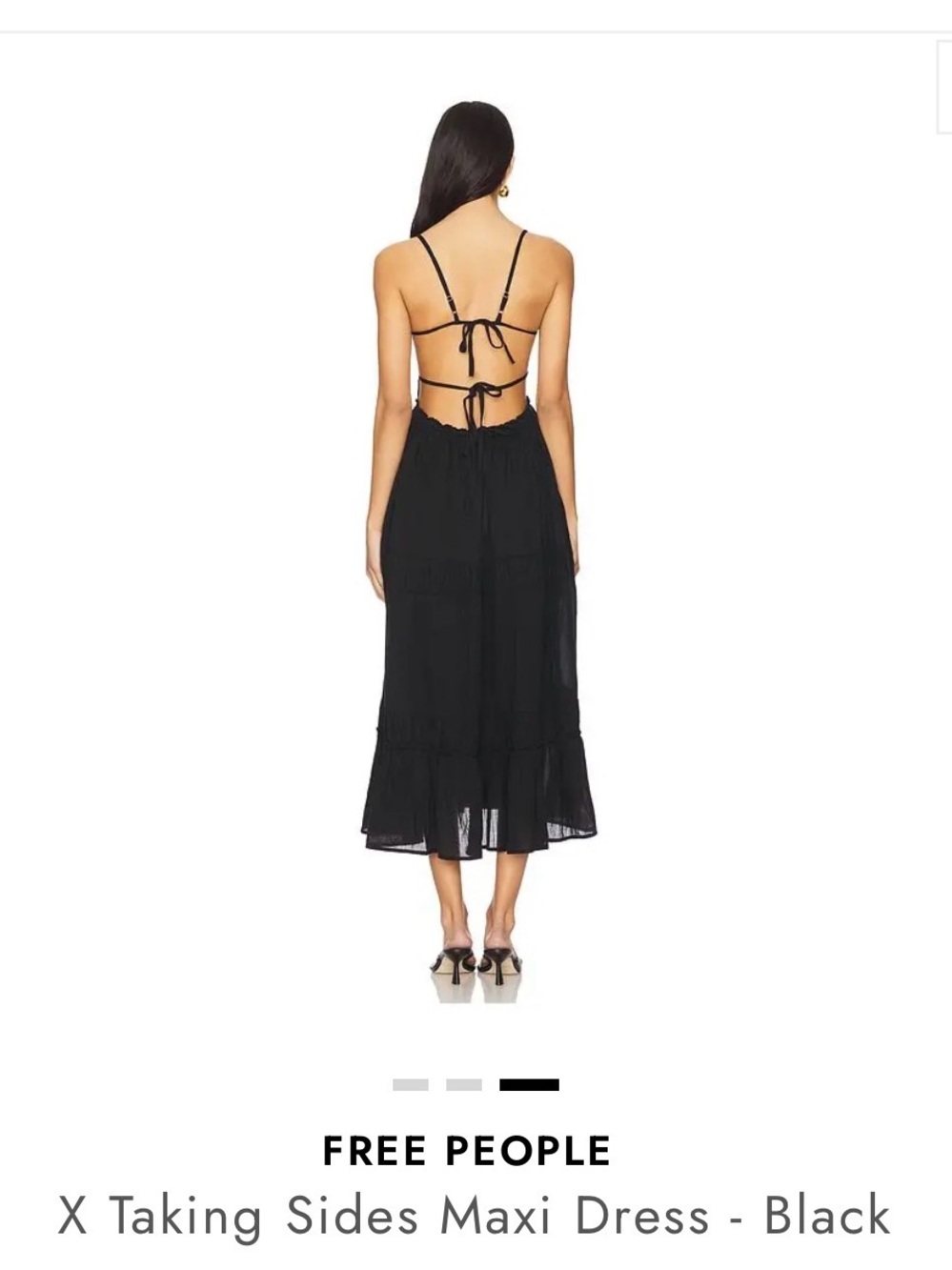 Free People Sage Green Strapless Tiered Maxi Dress - Picture 6 of 7